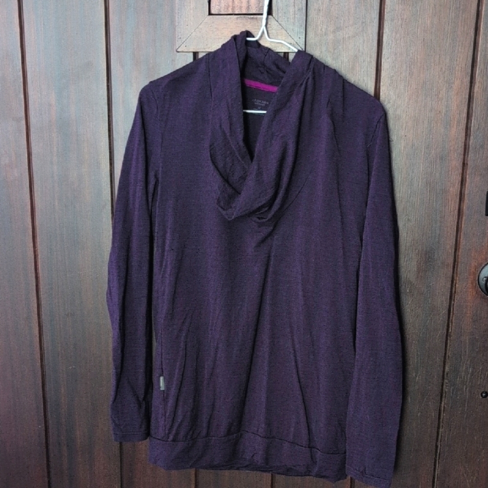 Icebreaker Purple Cowl Neck Sweater